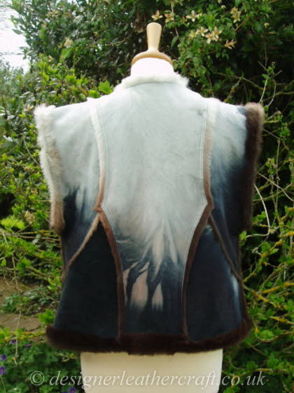 Back of the Reversible Shaded Sheepskin Gilet