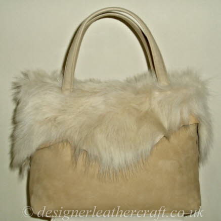 Beige Toscana Sheepskin Handbag