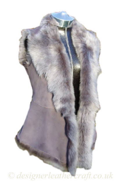 Long Toscana Gilet in Light Grey Brisa