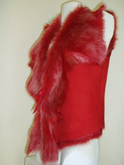 Stunning Coral Red Toscana Brisa Gilet