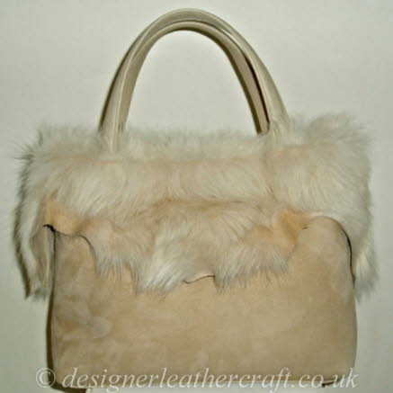 The Toscana Edges are left Natural on the Handbag