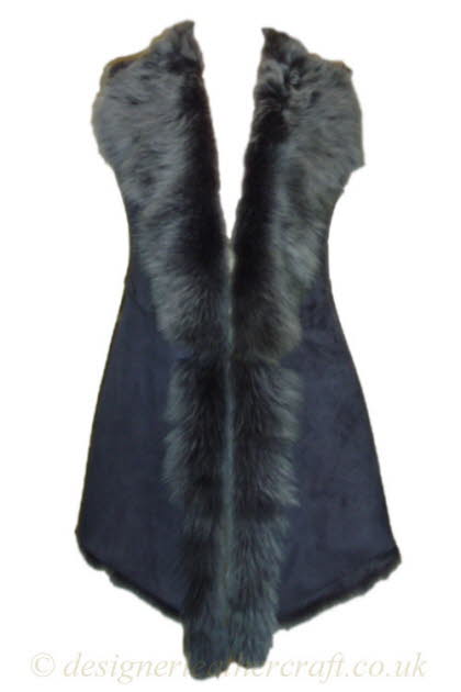 Waterfall Design Long Toscana Shearling Gilet